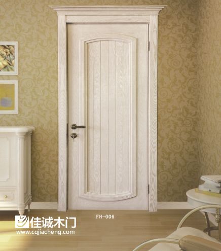 重庆佳诚木门：白色实木门